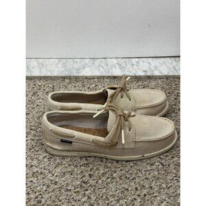 Sperry A/O 2-Eye Boat Shoe 100% Hemp/Ivory Women's Size 7 UK 4.6 Slip On Shoes